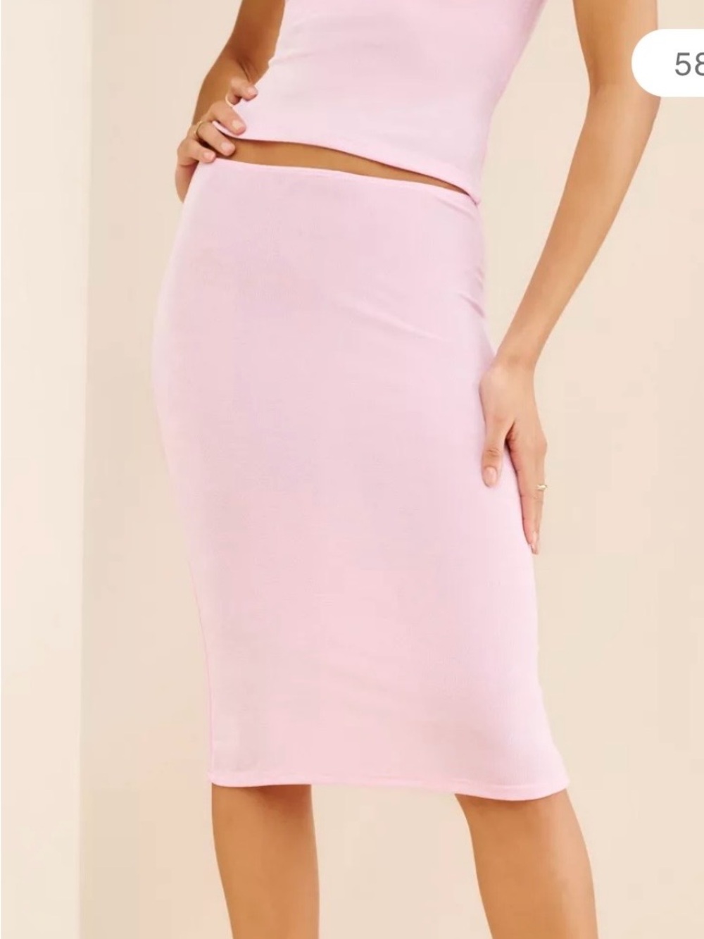 Guizio Selena Midi Skirt in bubblegum pink size xs excellent condition